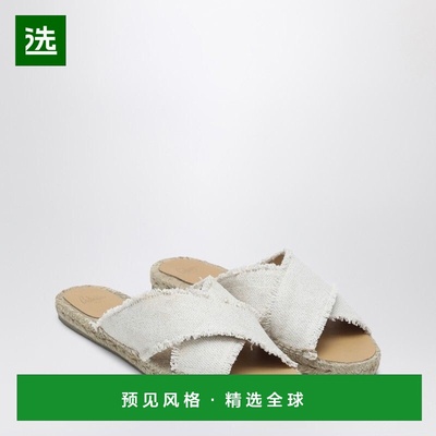 1h可退 香港直邮CastaÑer 女士 PALMERA 白色便鞋 021775LI4078