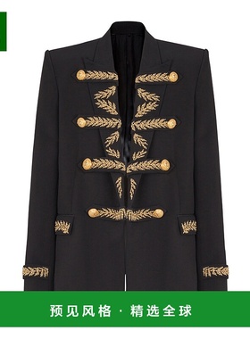 香港直邮Balmain 刺绣绉纱夹克 FH1SM176PD09