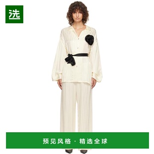 1h可退 【美国直邮】Sleeper Off White Rose加大码缎面睡衣套装