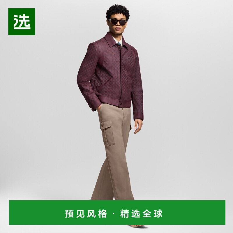 1h可退 欧洲直邮LV路易威登 Remix系列男士棕色小牛皮T型鞋扣皮鞋