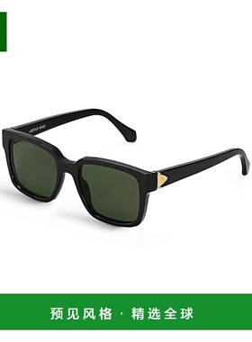 欧洲直邮LV/路易威登24新款 男女通用黑色醋酸镜片绿色镜片方墨镜