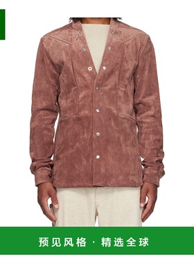 香港直邮Rick Owens 长袖皮夹克 RU02E1287LCS