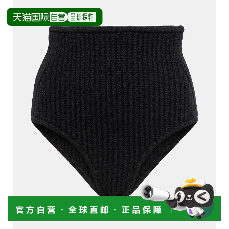 1h可退 香港直邮Alaïa 女士 羊毛羊绒混纺内裤 003774 black黑色