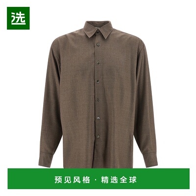 香港直邮AURALEE 男士 Ultra-fine 天鹅绒羊毛衬衫 A25AS01OSTOPB