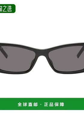 1h可退 香港直邮Gucci 古驰 女士 黑色 G String 太阳镜 GG1681S