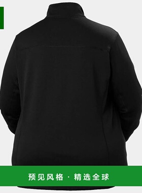 欧洲直邮Helly Hansen 女士黑色聚酯Versalite抓绒夹克Plus