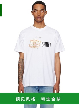 1h可退 香港直邮Moschino 莫斯奇诺 男士 白色 Printed Organic C