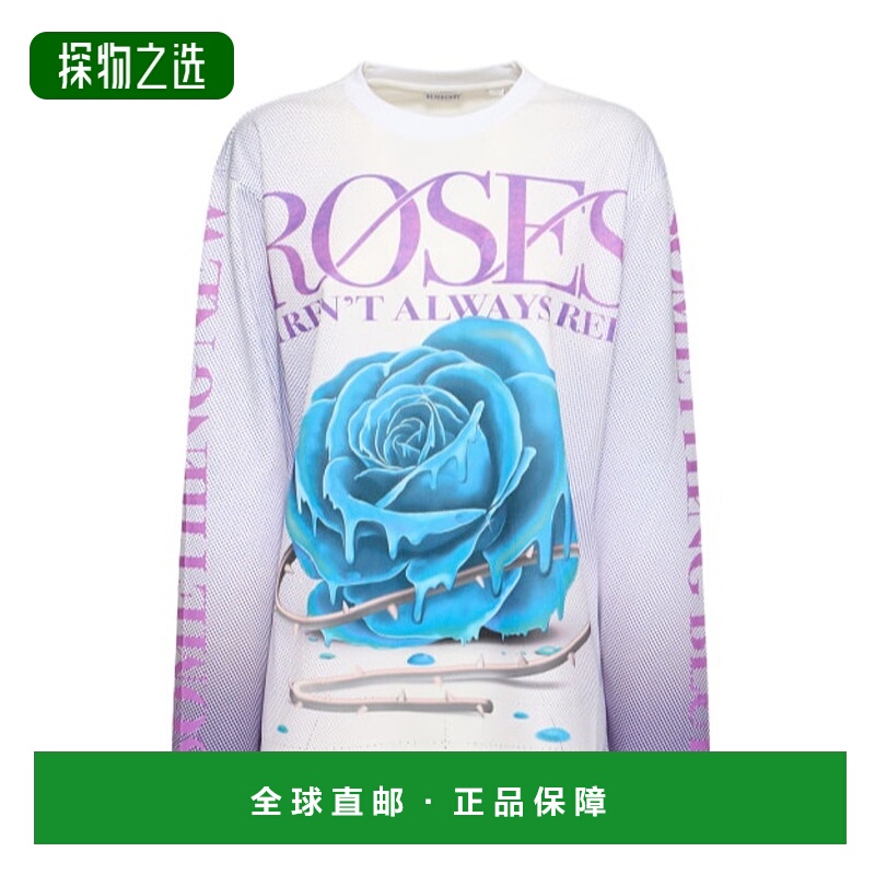 香港直邮Burberry 徽标圆领长袖T恤 78I-NGL015