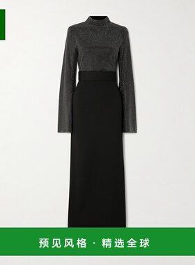 1h可退 香港直邮SOLACE LONDON 女士 Lolo 水晶装饰绉纱礼服 OS42