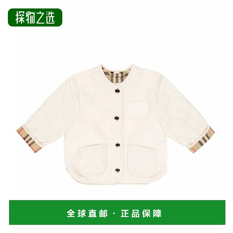 1h可退 香港直邮Burberry 巴宝莉 婴儿 人造毛羊皮夹克童装