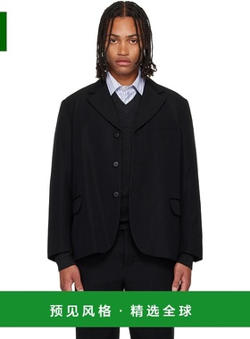 1h可退 香港直邮Visvim 维斯维木 男士 黑色 Verdean 西装外套 01
