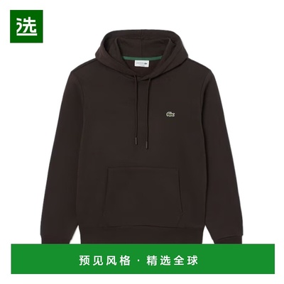 香港直邮LACOSTE 男士卫衣 SH9623SKB AW2025 黑色 长袖卫衣