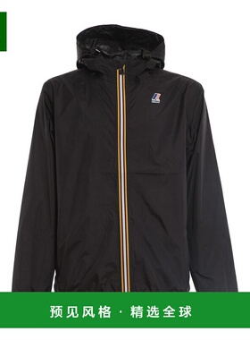 香港直邮K-WAY 男士夹克 K004BD0USY 黑色 连帽休闲夹克