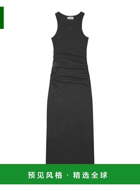 香港直邮Ganni 罗纹背心连衣裙 T3935流行穿搭气质小众时尚显瘦