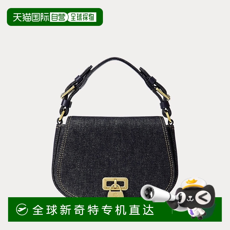 欧洲直邮RalphLauren拉夫劳伦 LaurenTanner 中号牛仔斜挎包