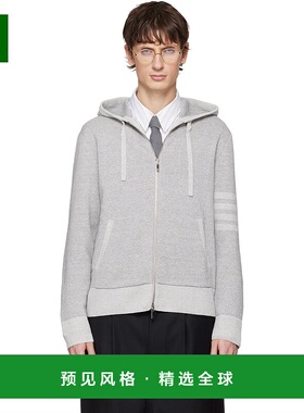 1h可退 香港直邮Thom Browne 汤姆·布朗 男士 灰色 Textured Str