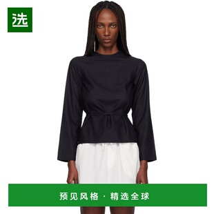 1h可退 香港直邮Baserange 女士 黑色 Long Sleeve Apron 上装 TS