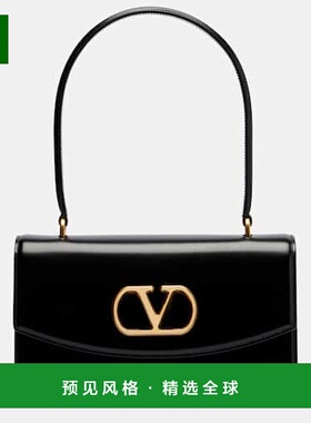 1h可退 香港直邮Valentino 华伦天奴 女士 Vain VLogo 小号皮革肩