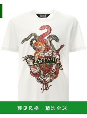 香港直邮Just Cavalli 短袖T恤 78OAHT10CJ500004