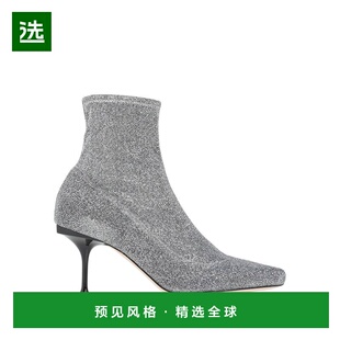 1h可退 香港直邮Sergio Rossi 塞乔·罗西 女士 脚踝靴 metal金属