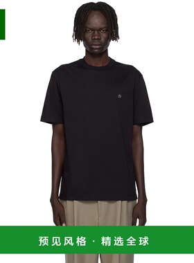 1h可退 香港直邮BOSS 波士 男士 黑色 Double B Monogram T 恤 50