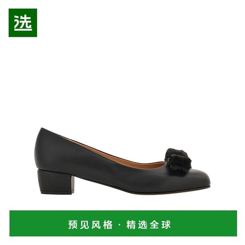 香港直邮Salvatore Ferragamo Vara 一脚蹬粗跟高跟鞋 01K910