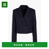 美国直邮 修身 rag 1h可退 bone Josie 亚麻混纺双排扣西装 外套