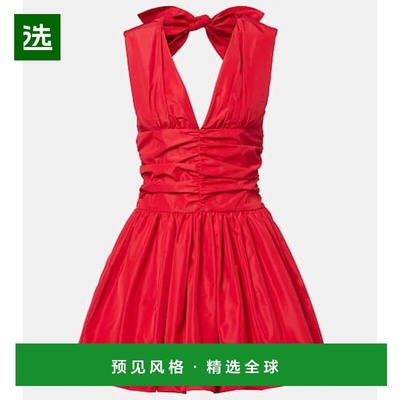 香港直邮Patou 女士 罗缎膨起迷你连衣裙 red红色 舒适时尚