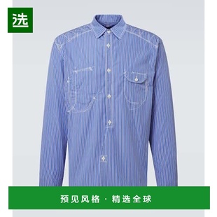 Watanabe 条纹棉质衬衫 渡边淳弥 Bengal 男士 香港直邮Junya