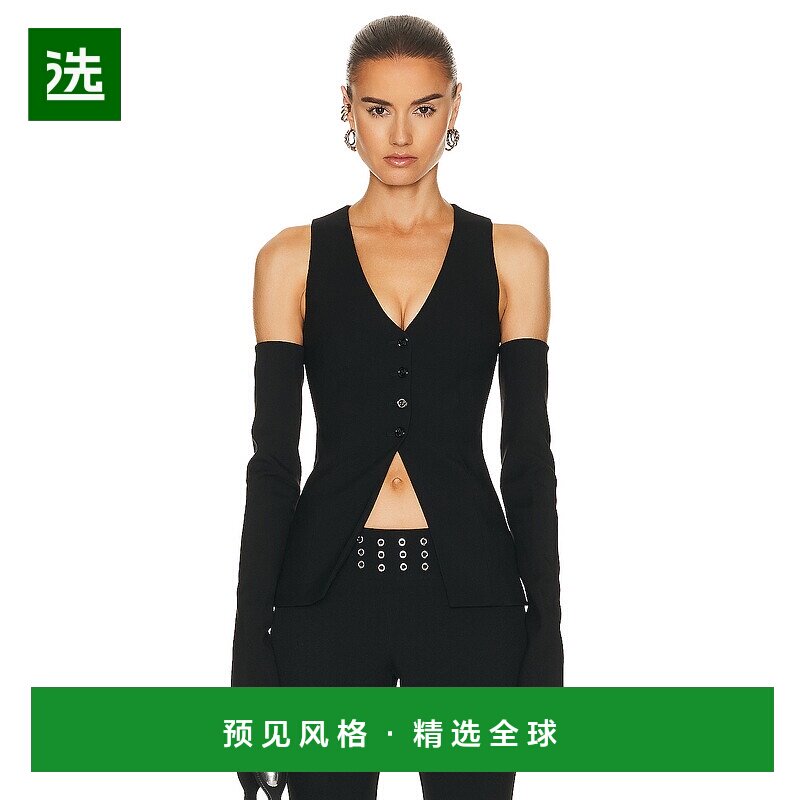 1h可退 香港直邮Blumarine 蓝色情人 女士 长袖马甲 A322C238A