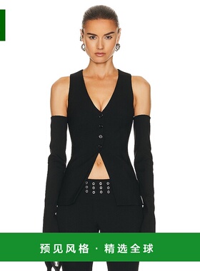 1h可退 香港直邮Blumarine 蓝色情人 女士 长袖马甲 A322C238A