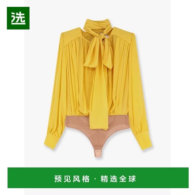 1h可退 香港直邮Elisabetta Franchi 女士 真丝衬衫式上衣 CB0066