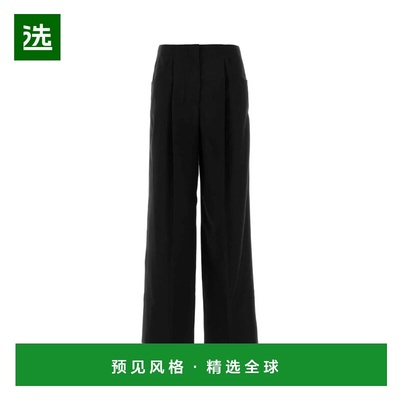 香港直邮FENDI 女士休闲裤 FR6655AQ3HF0GME AW2025 黑色 Black w