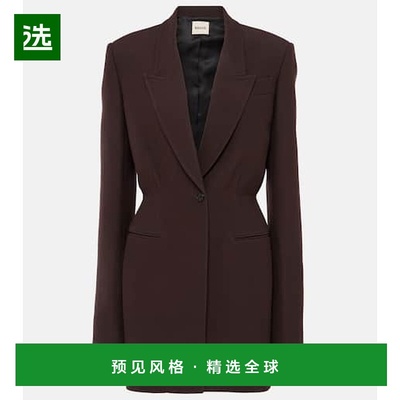 香港直邮KHAITE 女士 Beckett 西装外套 brown棕色 舒适时尚