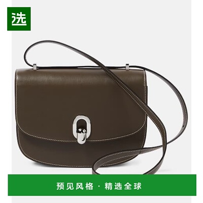 1h可退 香港直邮SAVETTE 女士 Tondo 22 皮革肩包 green绿色 舒适