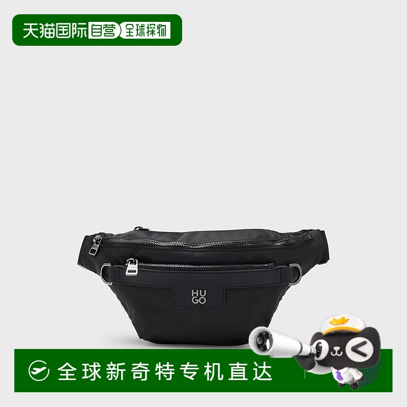 欧洲直邮HUGO BOSS雨果HUGO RED斜纹布腰包 饰有复