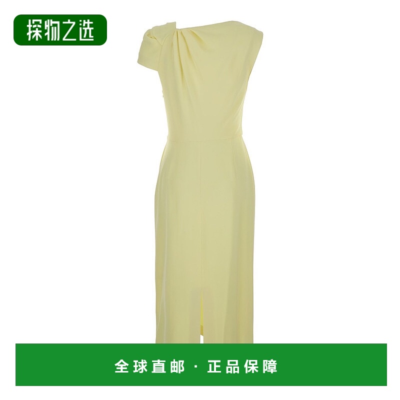 香港直邮Givenchy 纪梵希 女士 黄色弹力卡迪连衣裙 BW22MV164K
