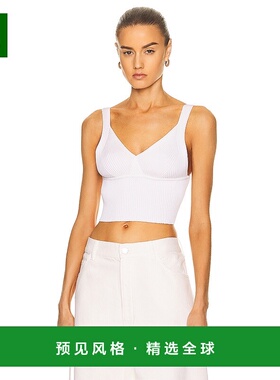 1h可退 香港直邮Alaïa 女士 罗纹上衣 AA9H10342M707 white白色