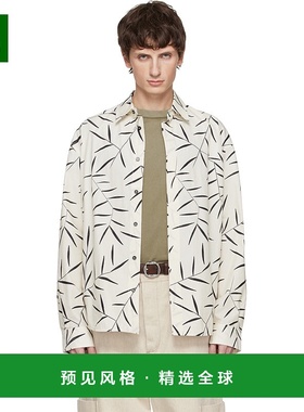 1h可退 香港直邮Jacquemus 男士 灰白色 The Simon 衬衫 25HSHM00