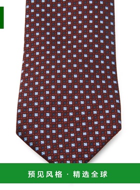 1h可退 香港直邮Zegna 杰尼亚 男士 深红色真丝领带 Z2C32TA21P8