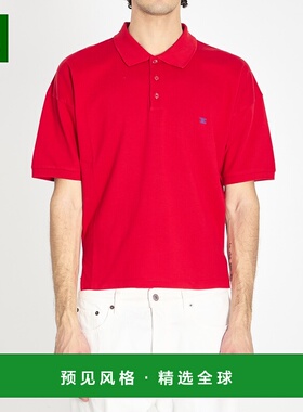 香港直邮CELINE 男士POLO衫 RX0EV2L55GJL8 SS2026 红色 短袖POLO