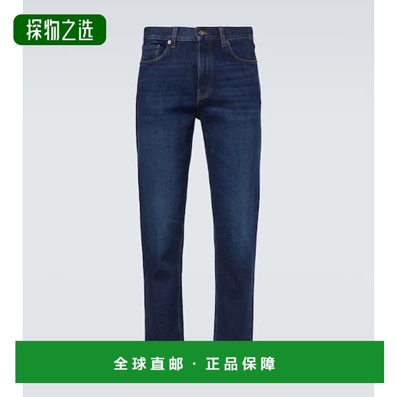 香港直邮zegna 杰尼亚 男士 中腰修身牛仔裤 blue蓝色 舒适时尚