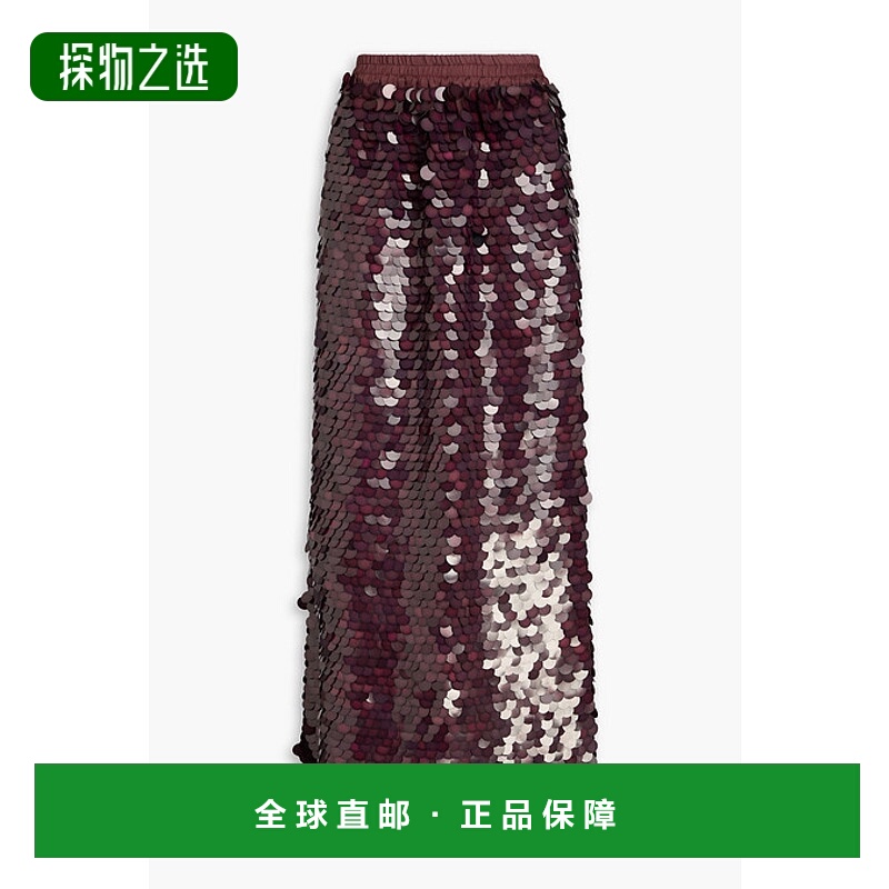 香港直邮ZIMMERMANN 女士 珠片丝质欧根纱长款半身裙 0622SF242MA