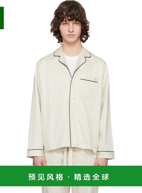 1h可退 香港直邮Tekla 男士 米色 Sateen Long-Sleeved 睡衣 STSH