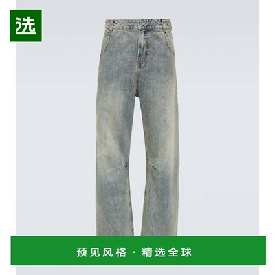 1h可退 香港直邮Entire Studios 男士 Gem 低腰阔腿牛仔裤