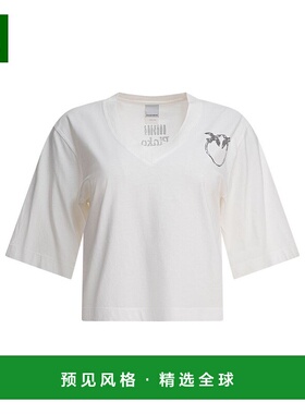 香港直邮Pinko 品高 女士 短袖T恤 104606A2D0 white白色 舒适时