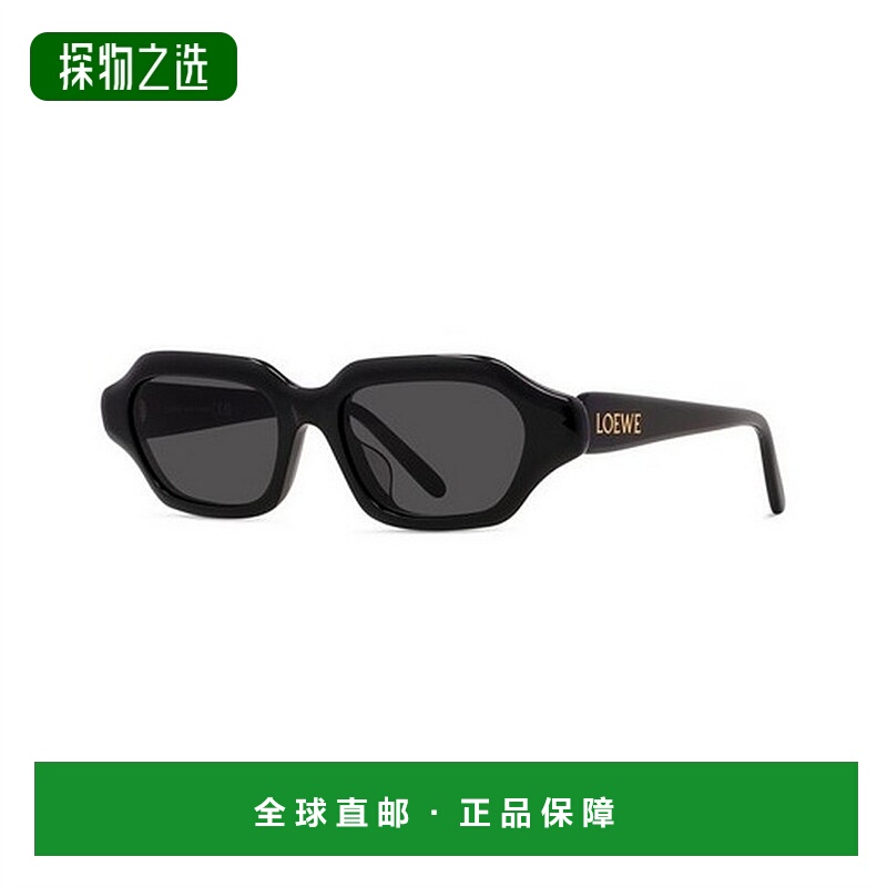 1h可退 香港直邮LOEWE 罗意威 女士 LW40157U 01A 窄款太阳镜 LW4