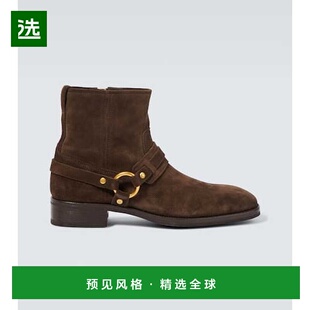 香港直邮Tom Ford 汤姆·福特 男士 Cavendish 绒面革骑士靴子 00