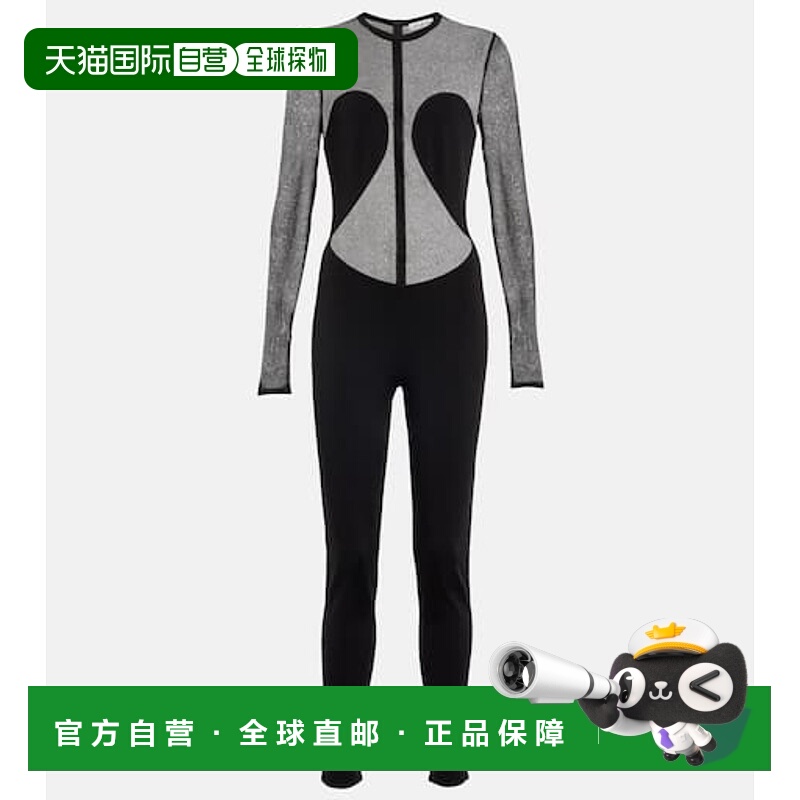 香港直邮Alaïa 女士 半透视连体衣 black黑色 舒适时尚