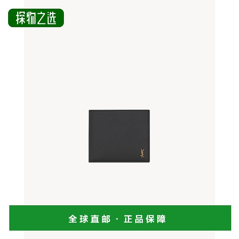 欧洲直邮YSL (2025) TINY CASSANDRE East/West 粒面皮革钱包